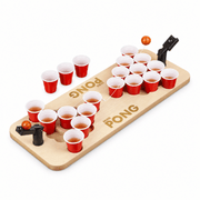 Mini Beer Pong Trinkspiel mit Katapult und 25 Bechern - TwentyFourParty