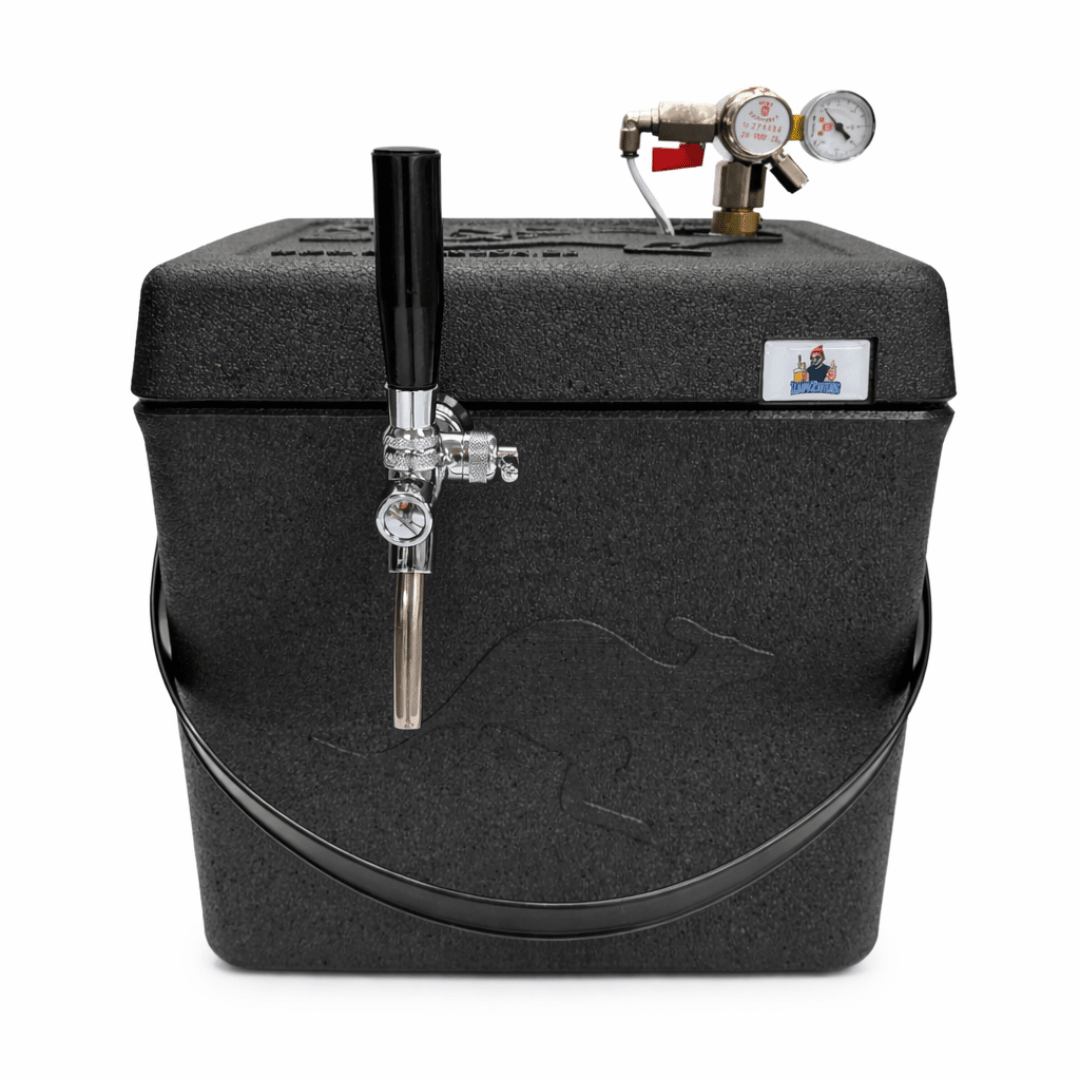 Mobile Zapfanlage 5L Partyfass Schwarz – für Bier, Cocktails & mehr - TwentyFourParty