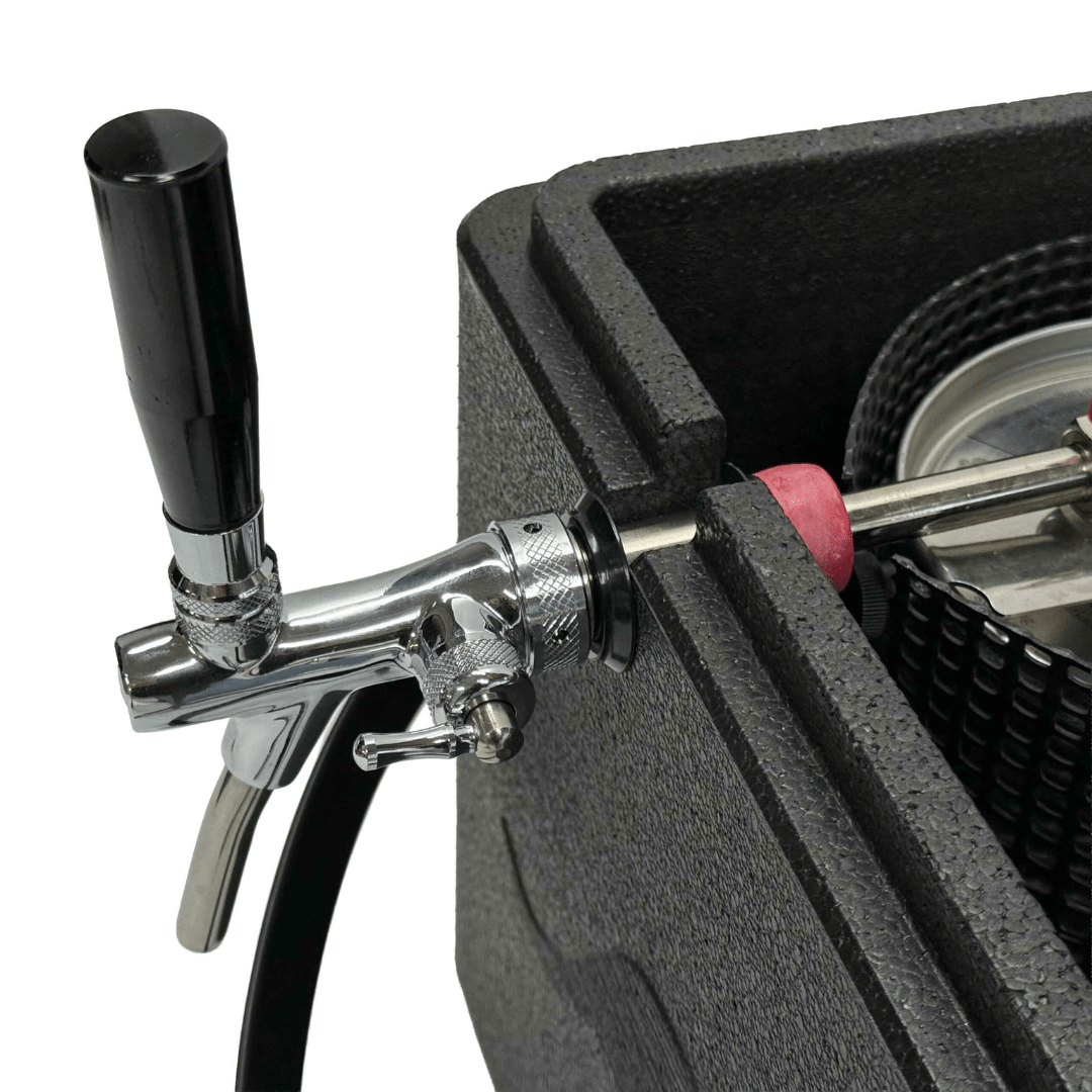 Mobile Zapfanlage 5L Partyfass Schwarz – für Bier, Cocktails & mehr - TwentyFourParty