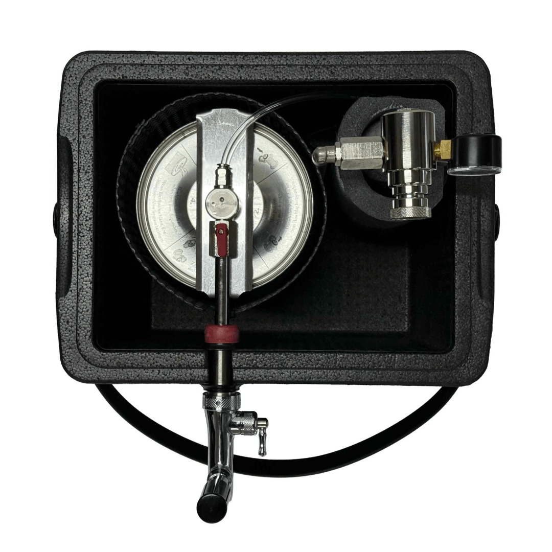 Mobile Zapfanlage 5L Partyfass Schwarz – für Bier, Cocktails & mehr - TwentyFourParty
