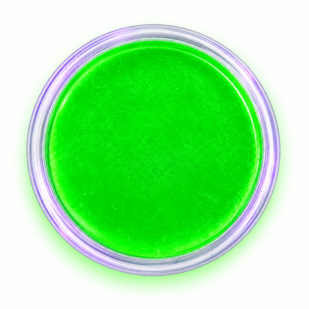 Neon Aqua-Schminke Grün – Wasserschminke im Tiegel - TwentyFourParty