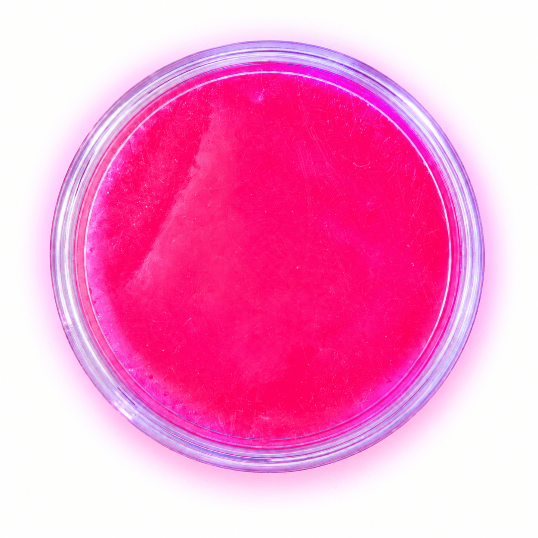 Neon Aqua-Schminke Pink – Wasserschminke im Tiegel - TwentyFourParty