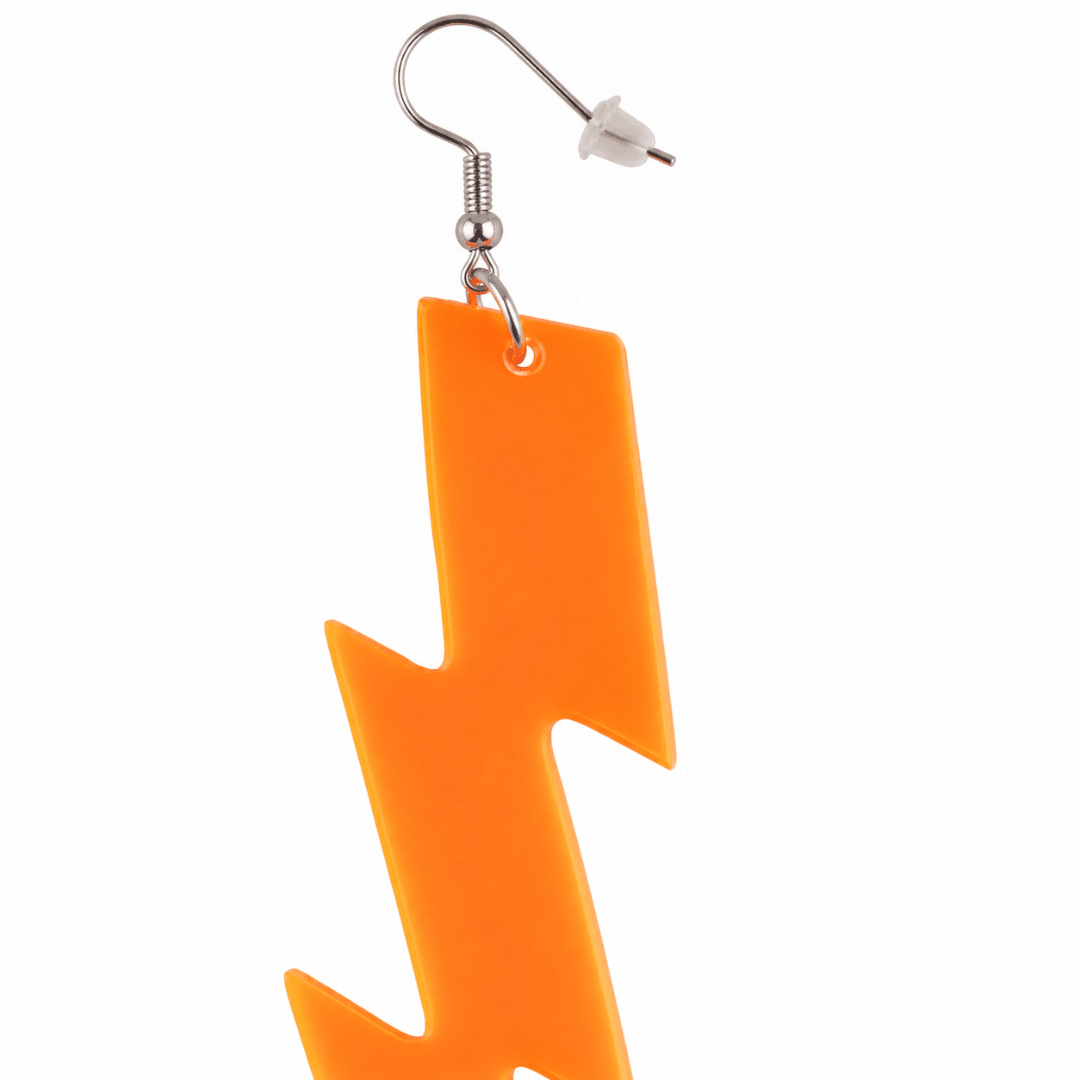 Neon Blitz Ohrringe Orange - TwentyFourParty
