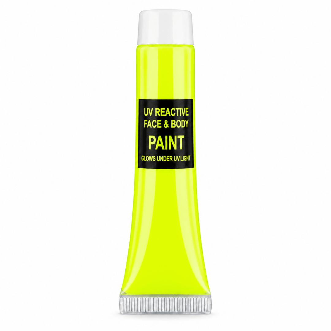 Neon Face & Body Paint Gelb – Creme-Schminke in der Tube - TwentyFourParty