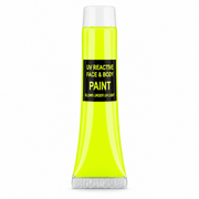 Neon Face & Body Paint Gelb – Creme-Schminke in der Tube - TwentyFourParty