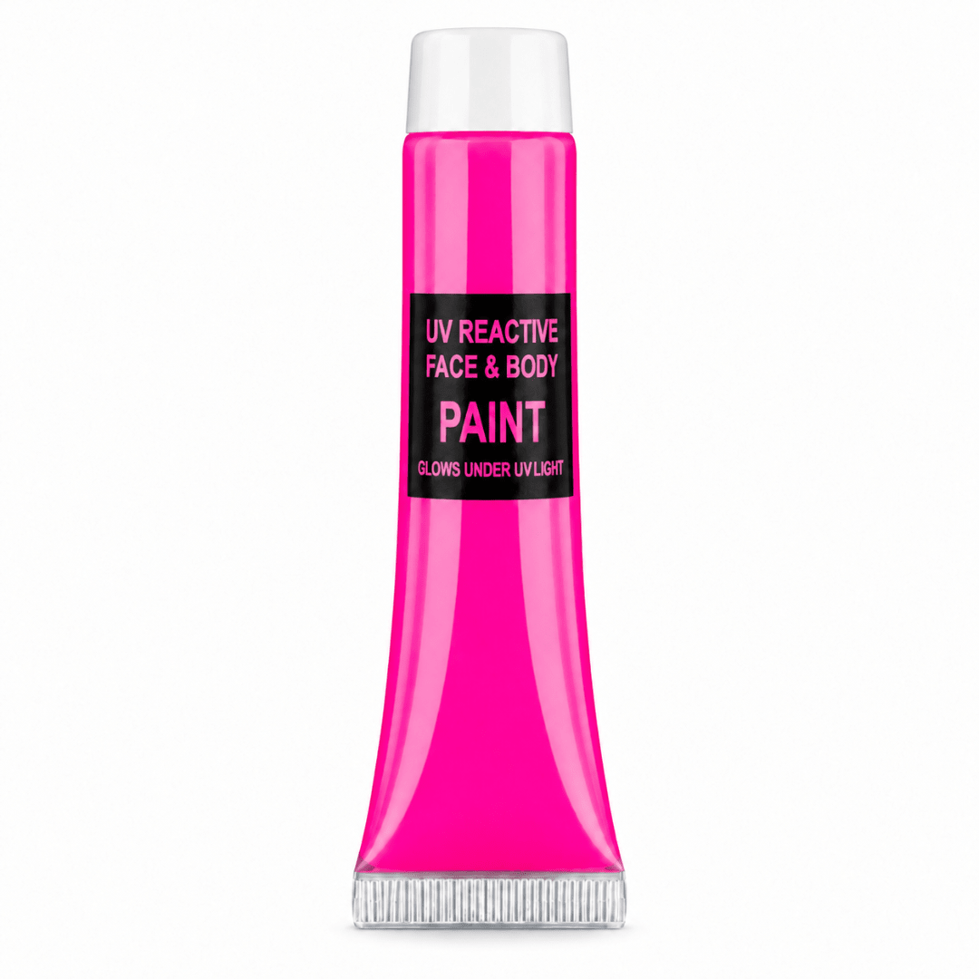 Neon Face & Body Paint Pink – Creme-Schminke in der Tube - TwentyFourParty