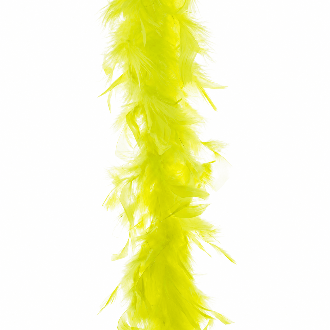 Neon Federboa Gelb 2 m - TwentyFourParty
