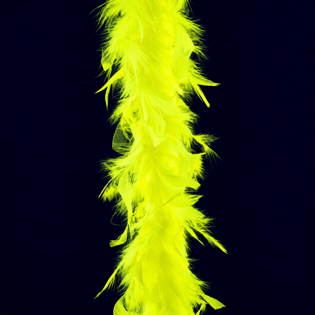 Neon Federboa Gelb 2 m - TwentyFourParty