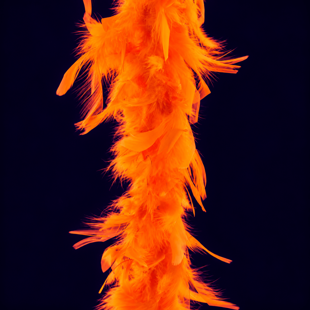 Neon Federboa Orange 2 m - TwentyFourParty