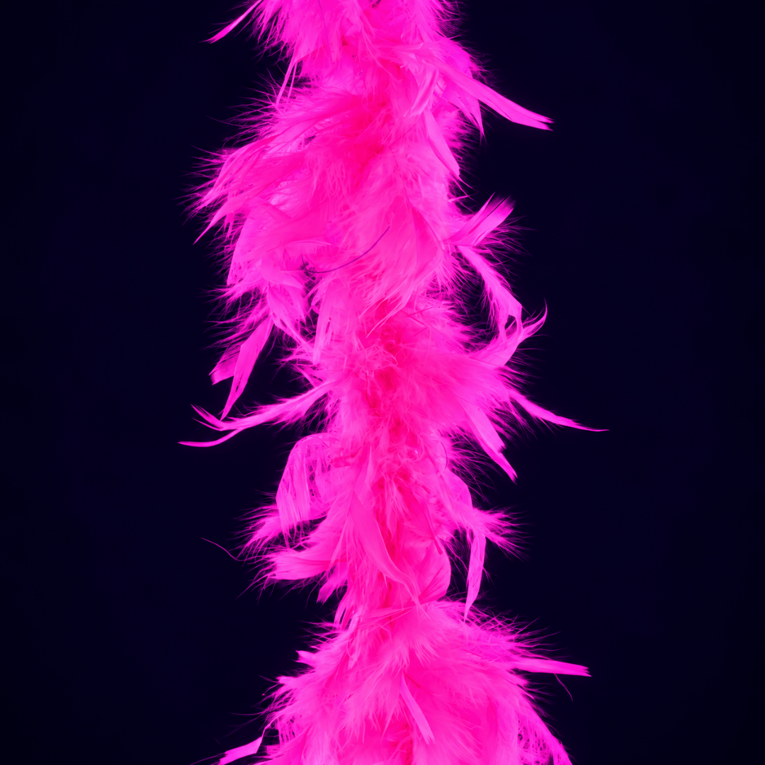 Neon Federboa Pink 2 m - TwentyFourParty
