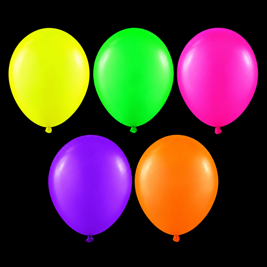 Neon-Leuchtballons 100 Stück - TwentyFourParty