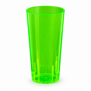 Neon Mehrwegbecher 250 ml Schwarzlicht Grün - TwentyFourParty