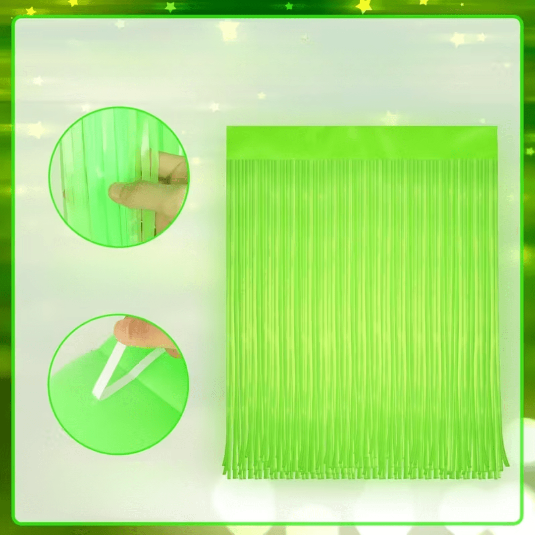 Neon Party Vorhang - TwentyFourParty