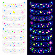 Neon Sommersprossen Tattoos Glow in the Dark - TwentyFourParty