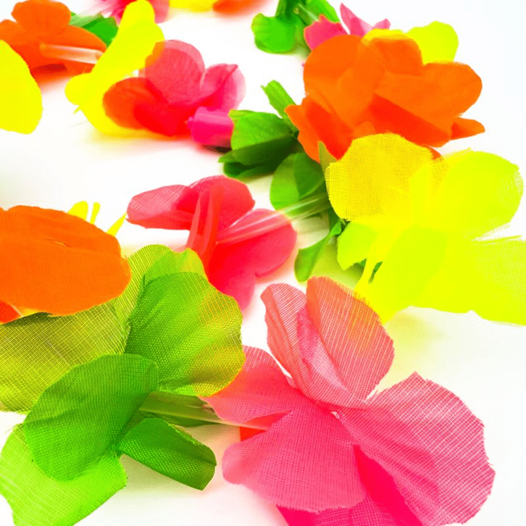 Neon UV LED Hawaiikette - Bunt - TwentyFourParty