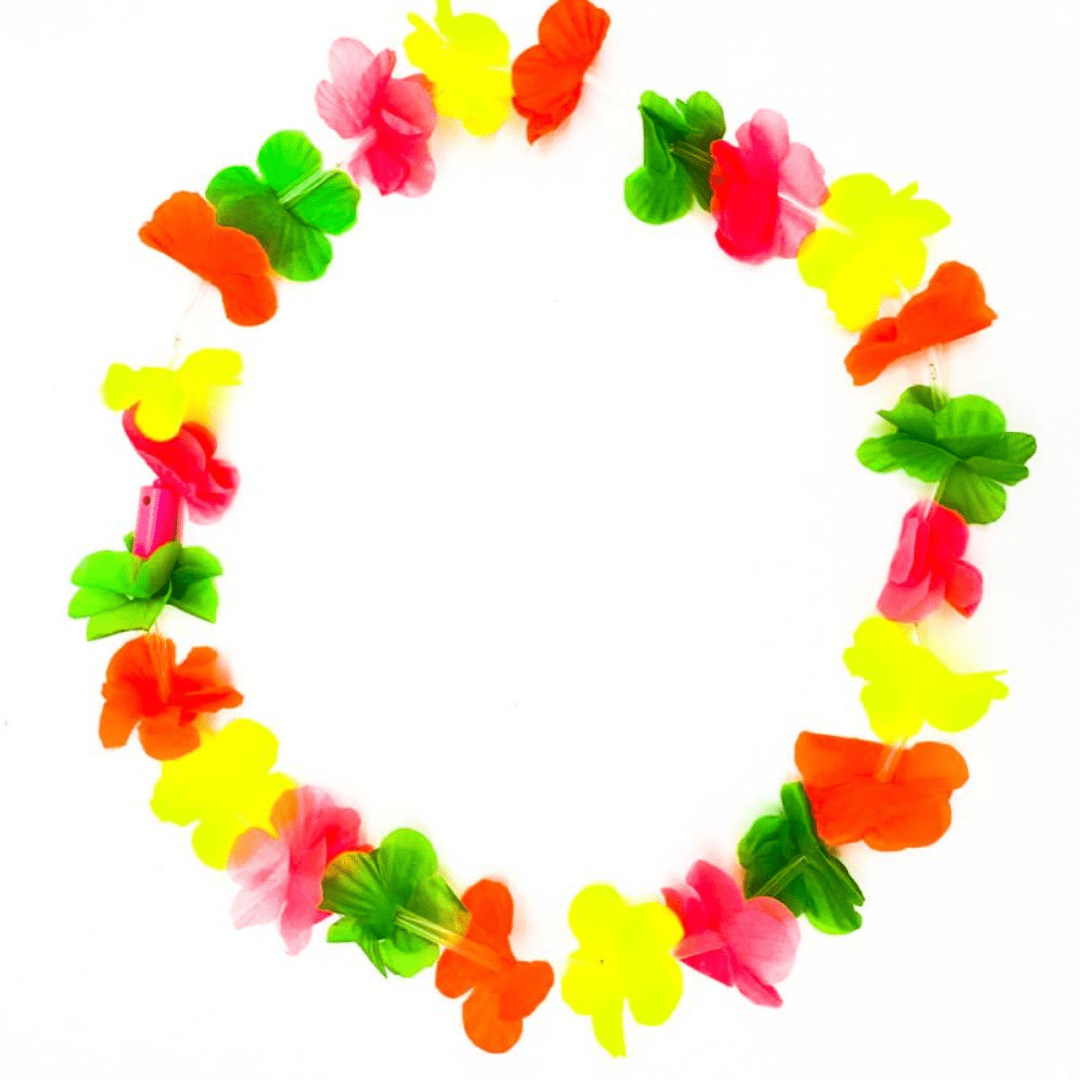 Neon UV LED Hawaiikette - Bunt - TwentyFourParty