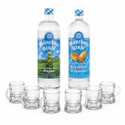 Oktoberfest Shot Paket mit 2 Schnäpsen & 6 Shotgläsern - TwentyFourParty