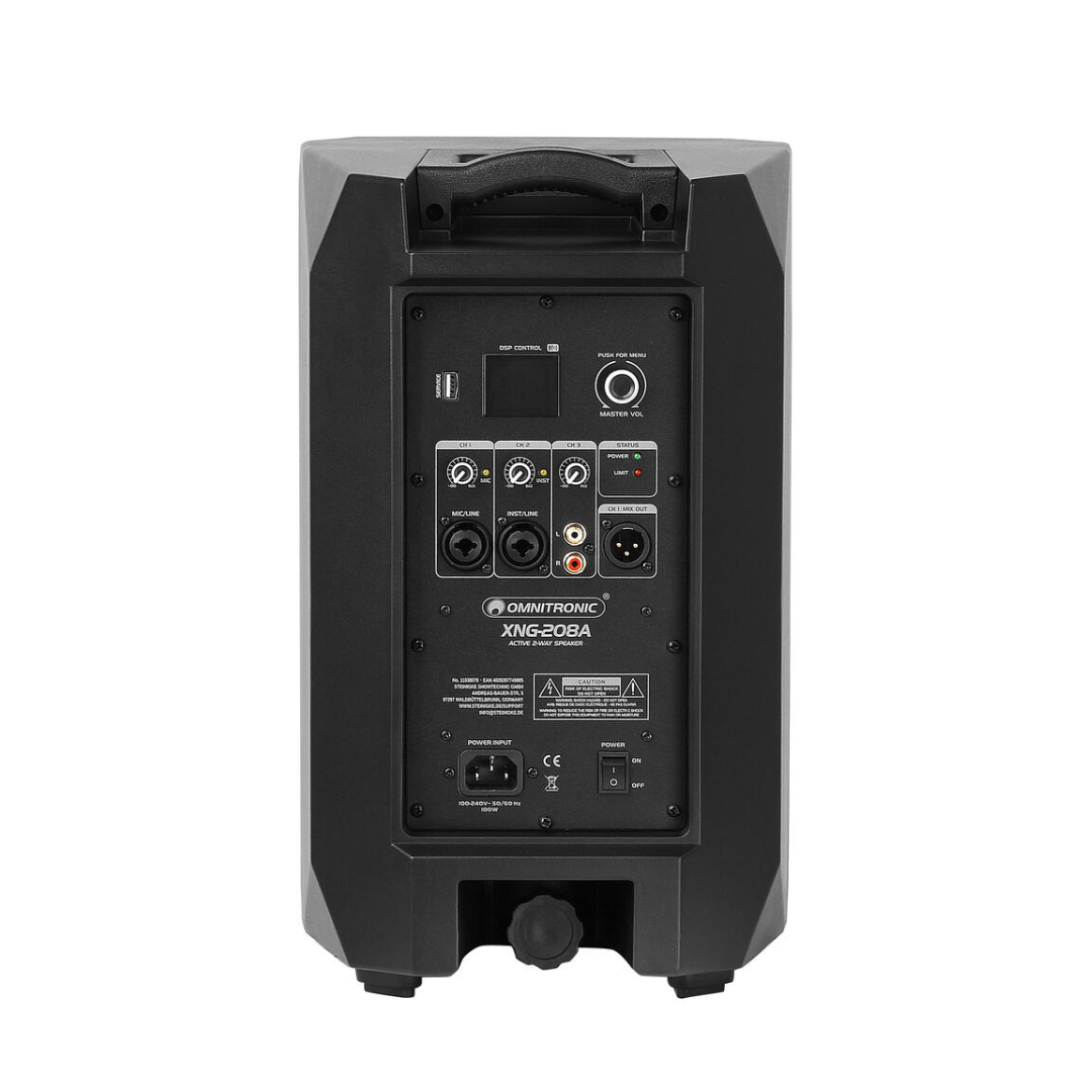 OMNITRONIC XKB - 210A 2 - Wege Lautsprecher, aktiv, Bluetooth - TwentyFourParty