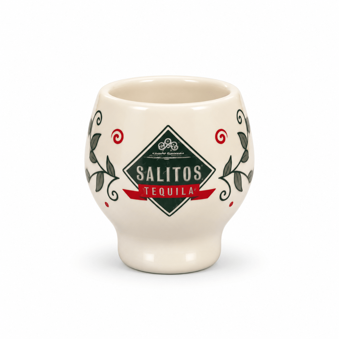 Original SALITOS Tequila Skull Shot Cups Keramik 9 Stück - TwentyFourParty