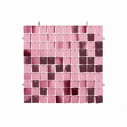 Pailletten Hintergrundplatte Rosa 30 x 30 cm - TwentyFourParty