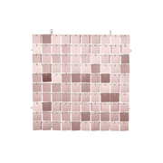 Pailletten Hintergrundplatte Rose 30 x 30 cm - TwentyFourParty