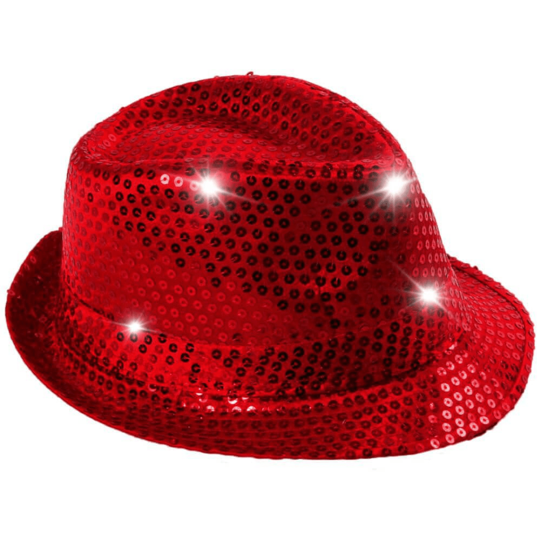 Paillettenhut mit LEDs - TwentyFourParty