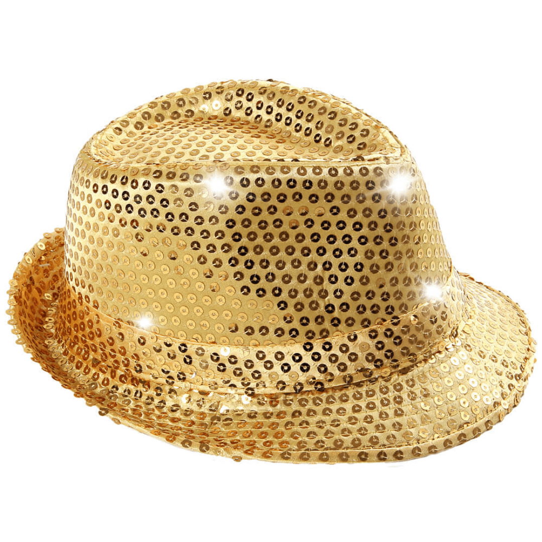 Paillettenhut mit LEDs - TwentyFourParty