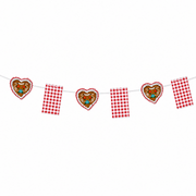 Papiergirlande Hüttengaudi Karo 4 m - TwentyFourParty