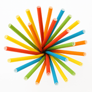 Papierstrohhalme Bunt 100 Stück - TwentyFourParty