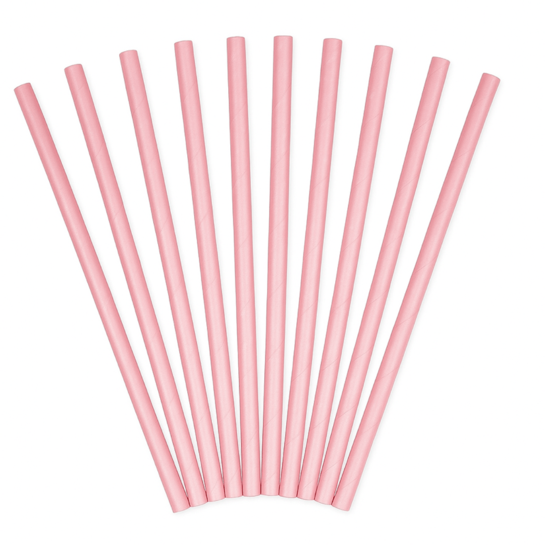 Papierstrohhalme Rosa - TwentyFourParty