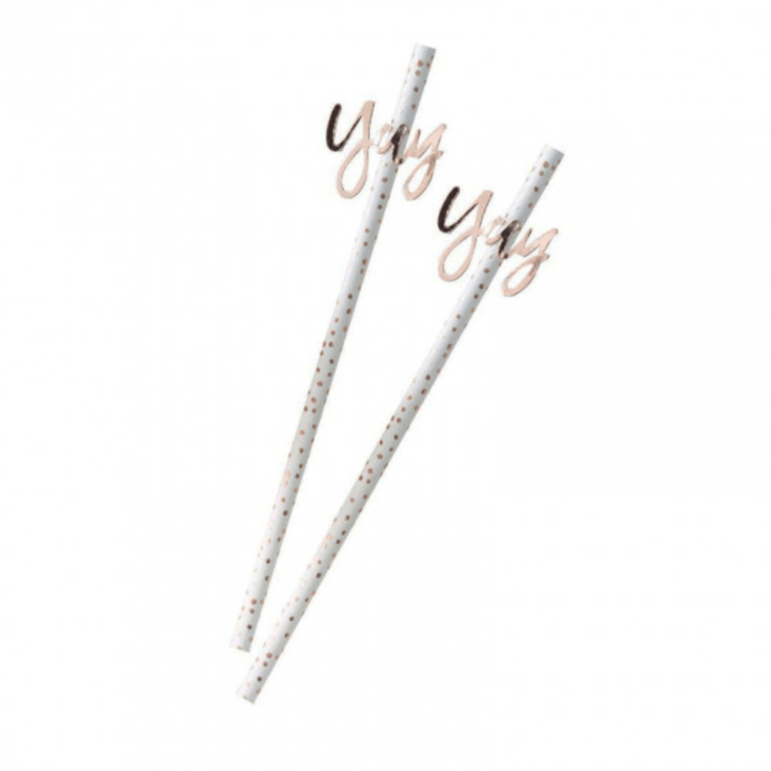 Papierstrohhalme Yay - TwentyFourParty