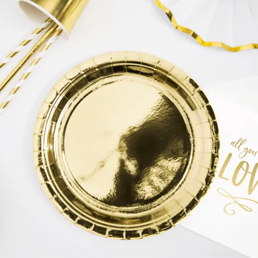 Pappteller Gold - TwentyFourParty