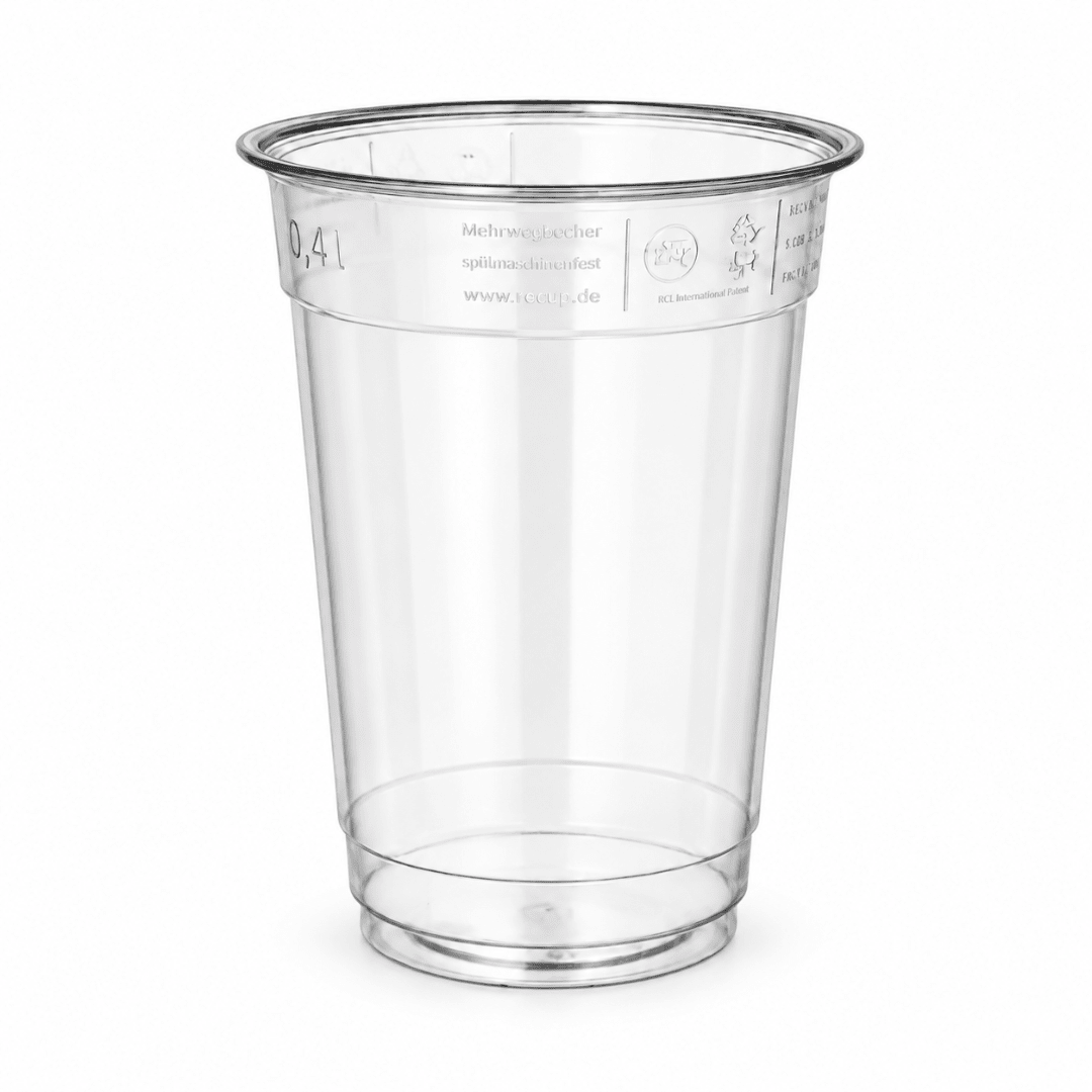 Party Einwegbecher 0,4 l glasklar 50 Stück - TwentyFourParty
