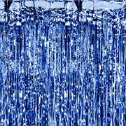 Partyvorhang Blau 90 x 250 cm - TwentyFourParty
