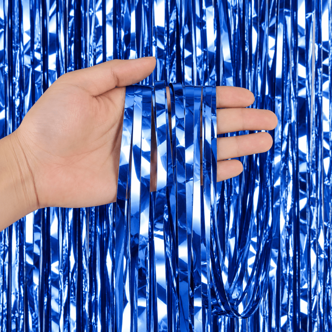 Partyvorhang Blau 90 x 250 cm - TwentyFourParty