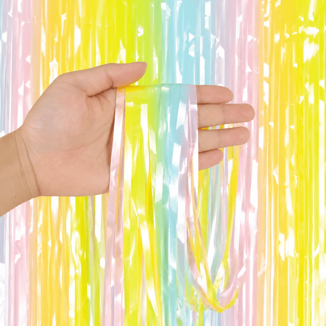 Partyvorhang Bunt 100x195 cm - TwentyFourParty