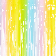 Partyvorhang Bunt 100x195 cm - TwentyFourParty