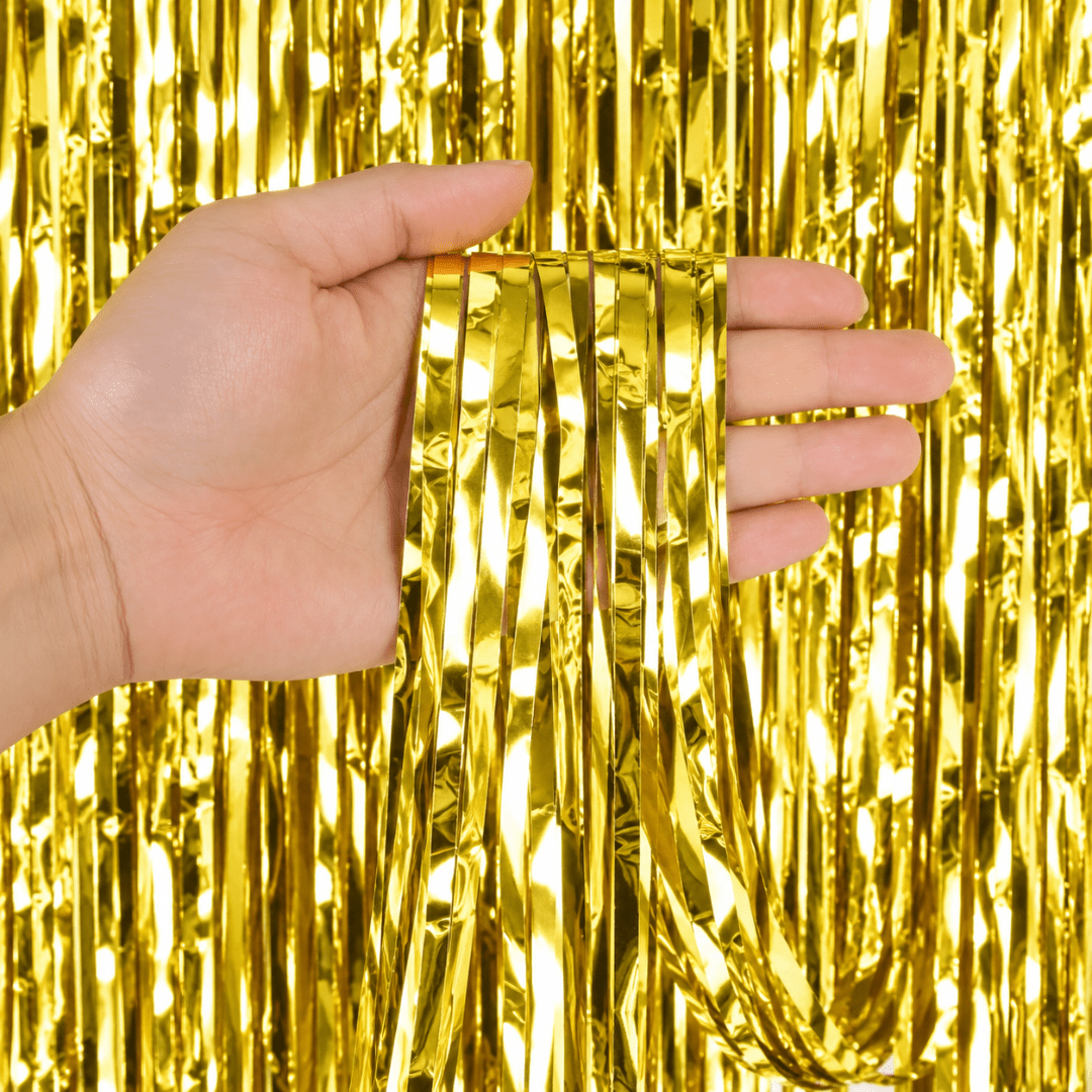 Partyvorhang Gold 90 x 250 cm - TwentyFourParty