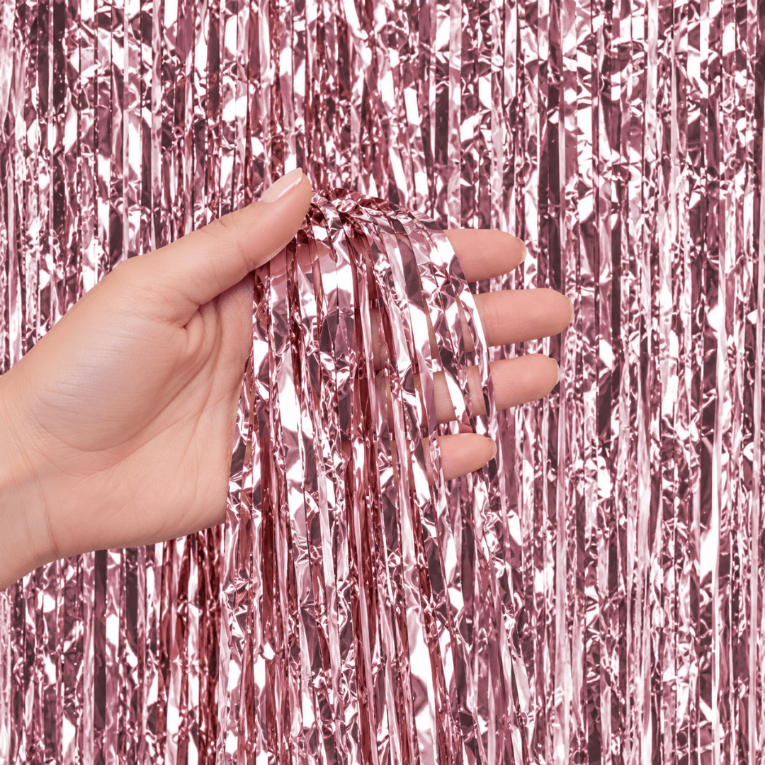 Partyvorhang Roségold 90 x 250 cm - TwentyFourParty