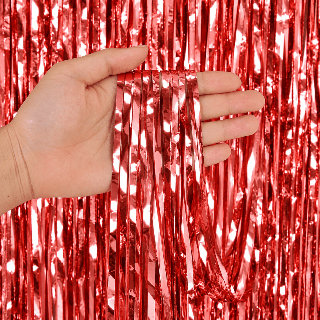 Partyvorhang Rot 90 x 250 cm - TwentyFourParty