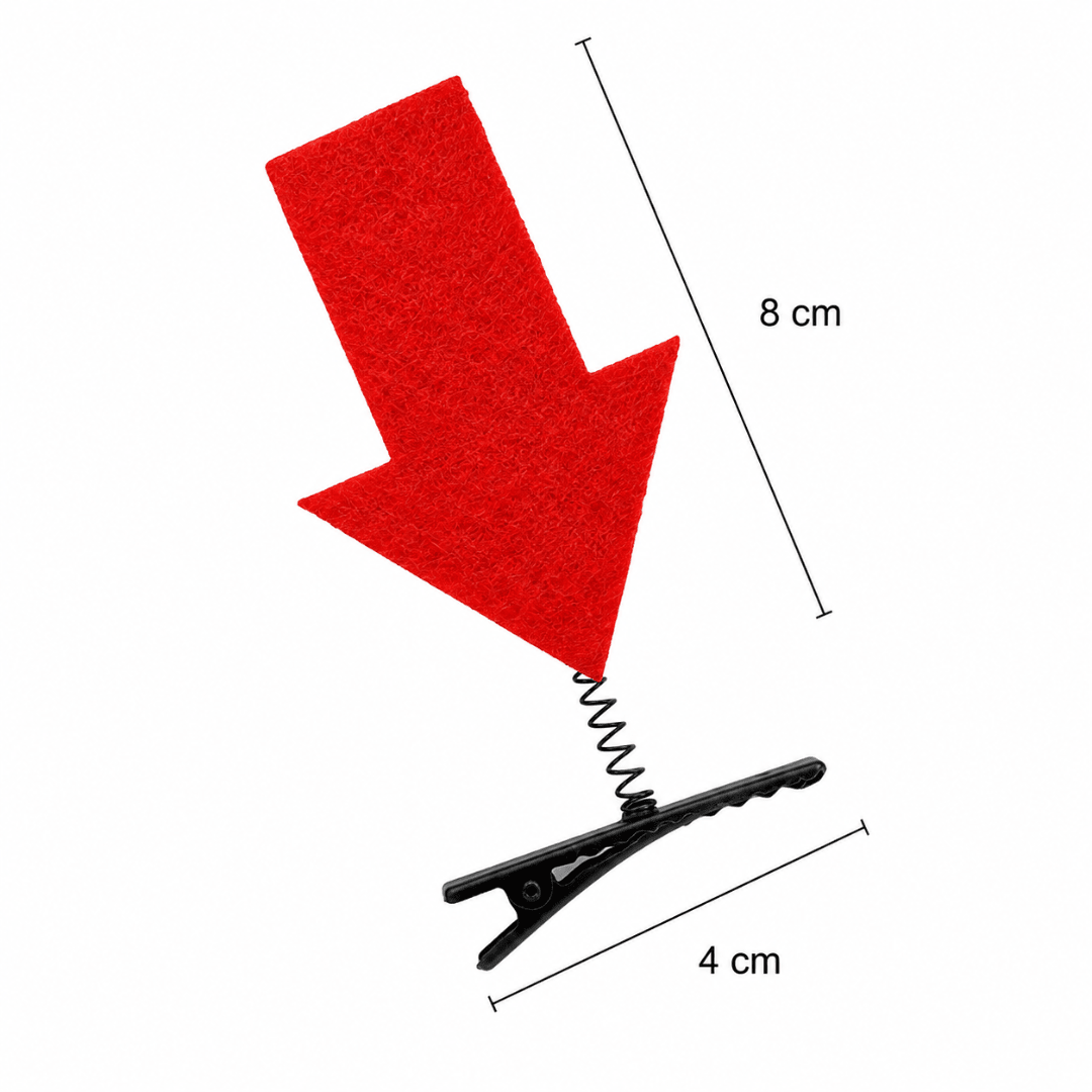 Pfeil Clips 8er Set – Wackelnde Party Clips Rot & Gelb - TwentyFourParty