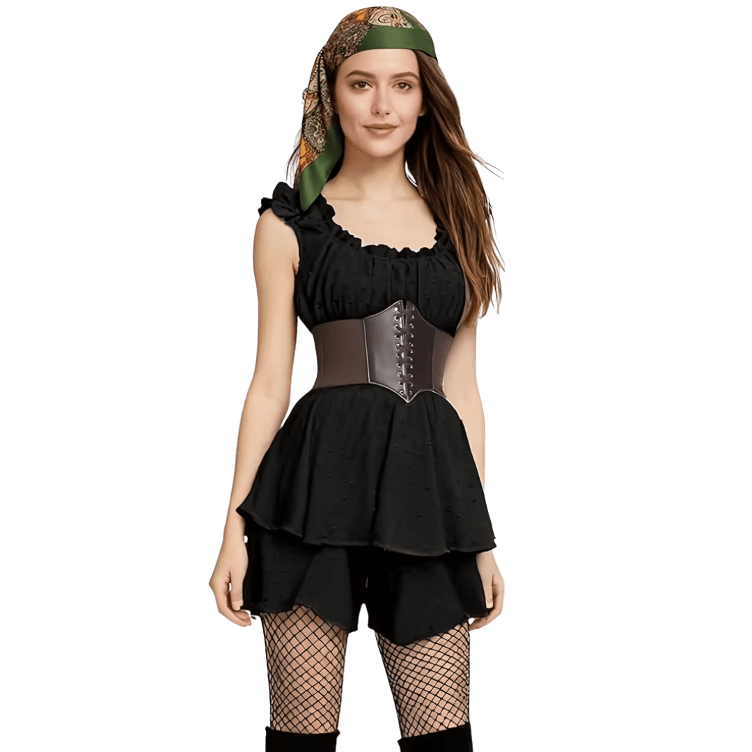 Piraten Kostüm Damen Schwarz - TwentyFourParty