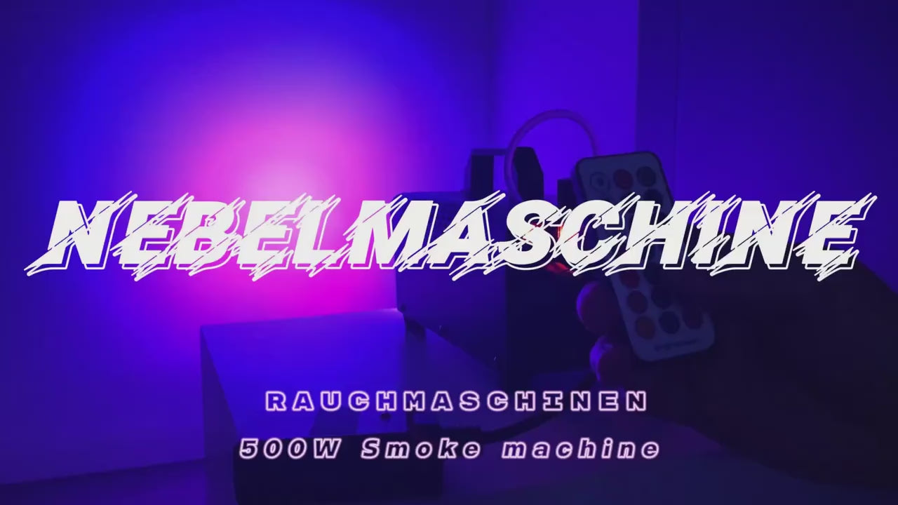 Video laden: Nebelmaschine mit 10-Kanal LED-Beleuchtung