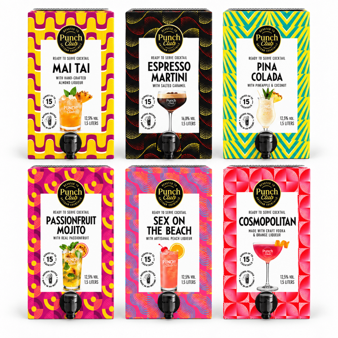Punch Club Cocktail Party Set 6 Sorten Bag in Box 9 l - TwentyFourParty