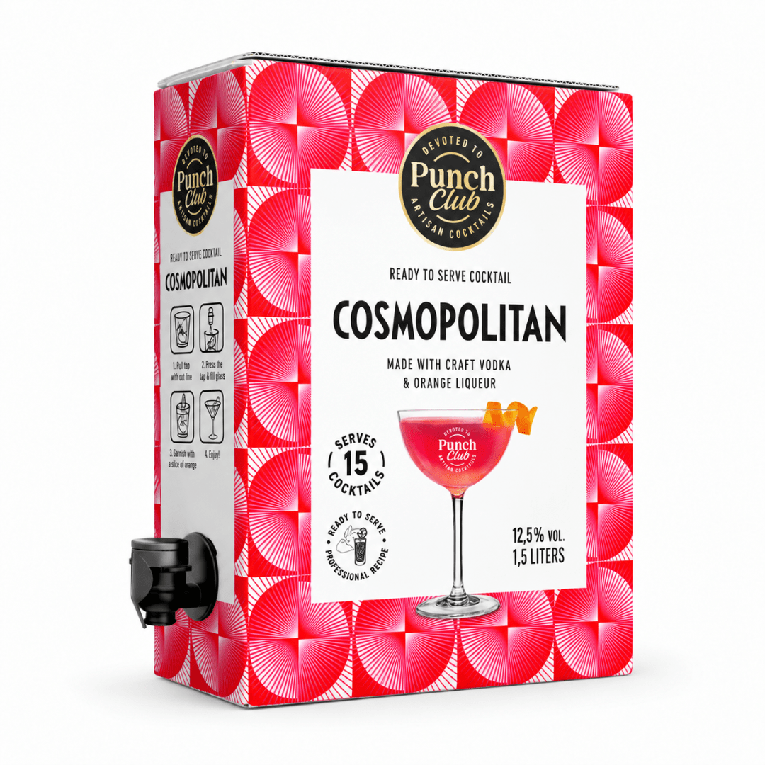 Punch Club Cosmopolitan Bag in Box mit Zapfhahn 1,5 l - TwentyFourParty