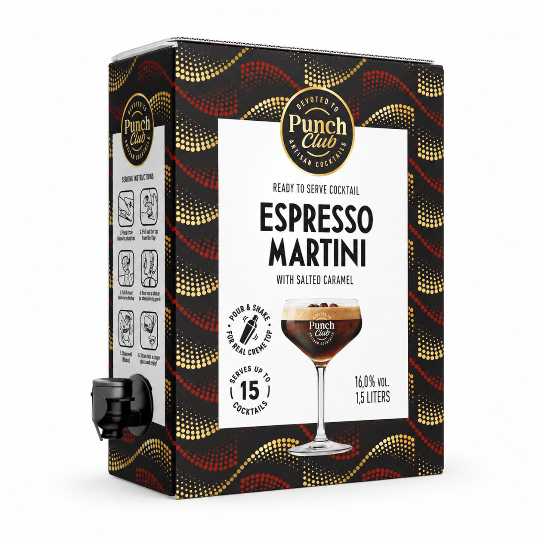 Punch Club Espresso Martini Salted Caramel Bag in Box 1,5 l - TwentyFourParty