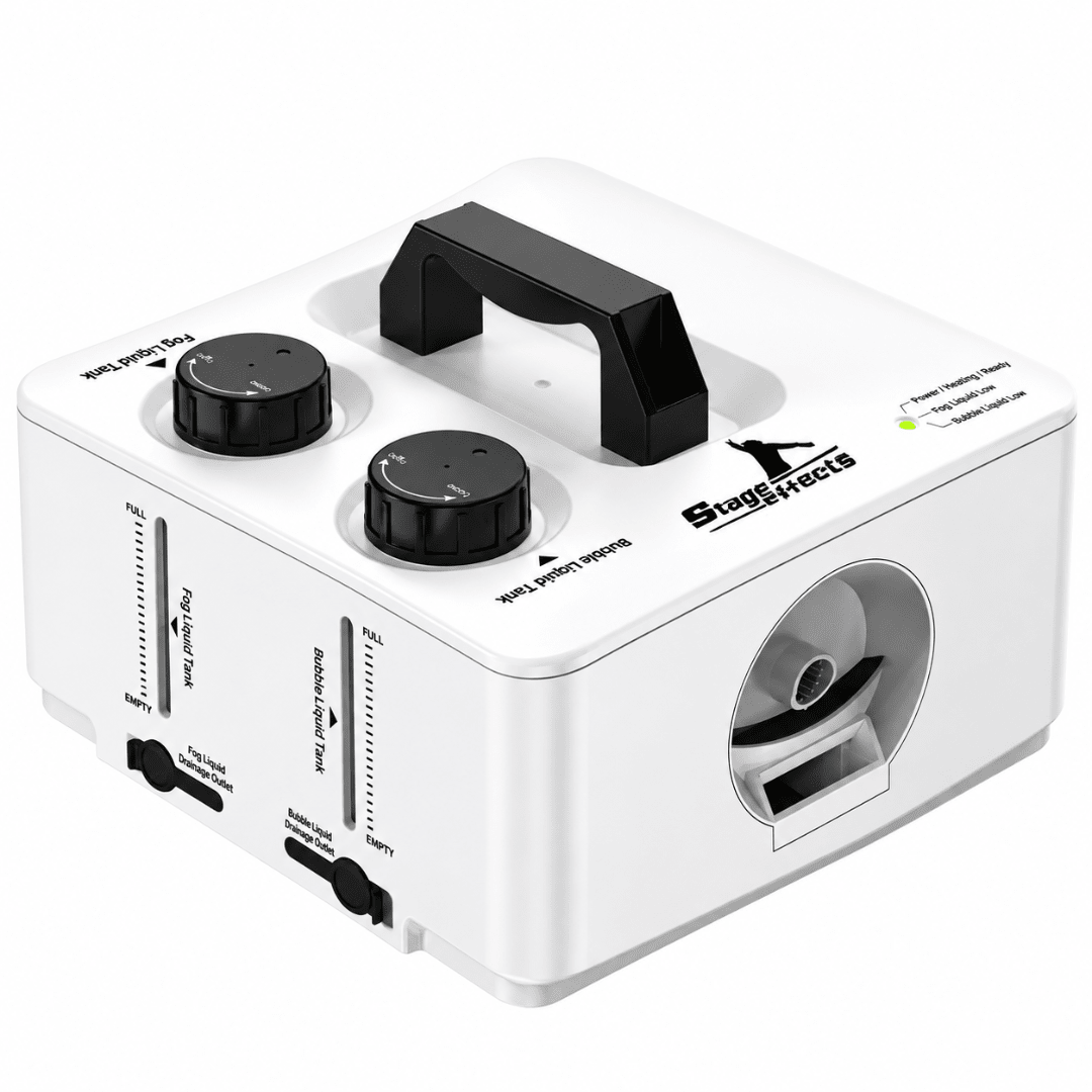 Rauchblasenmaschine 2-in-1 Nebel & Seifenblasen - TwentyFourParty
