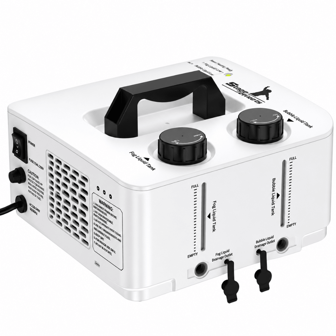 Rauchblasenmaschine 2-in-1 Nebel & Seifenblasen - TwentyFourParty