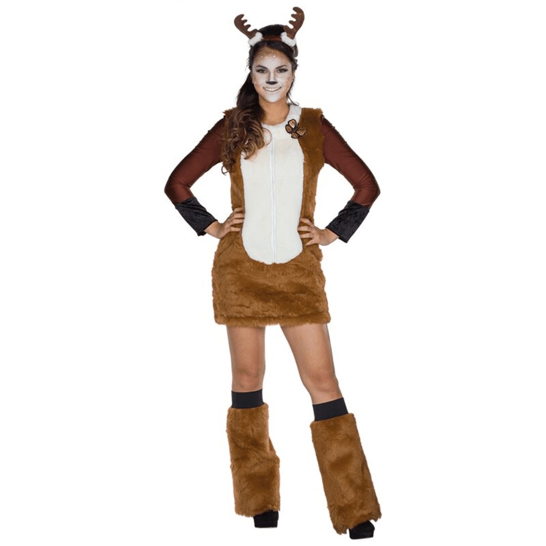 Reh Plüsch Kostüm Damen - TwentyFourParty