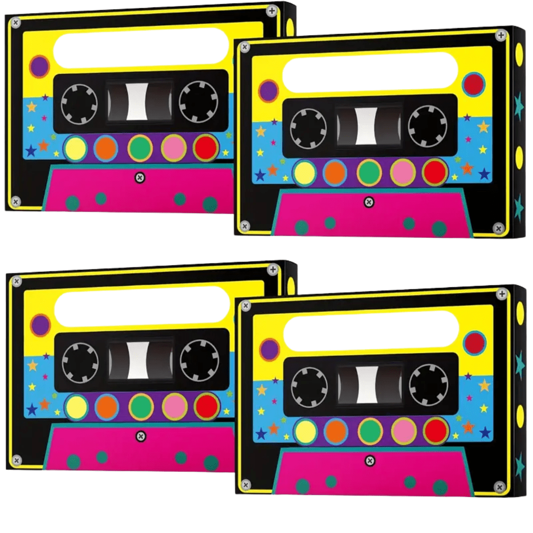 Retro - Kassetten Aufsteller 4er Pack - TwentyFourParty